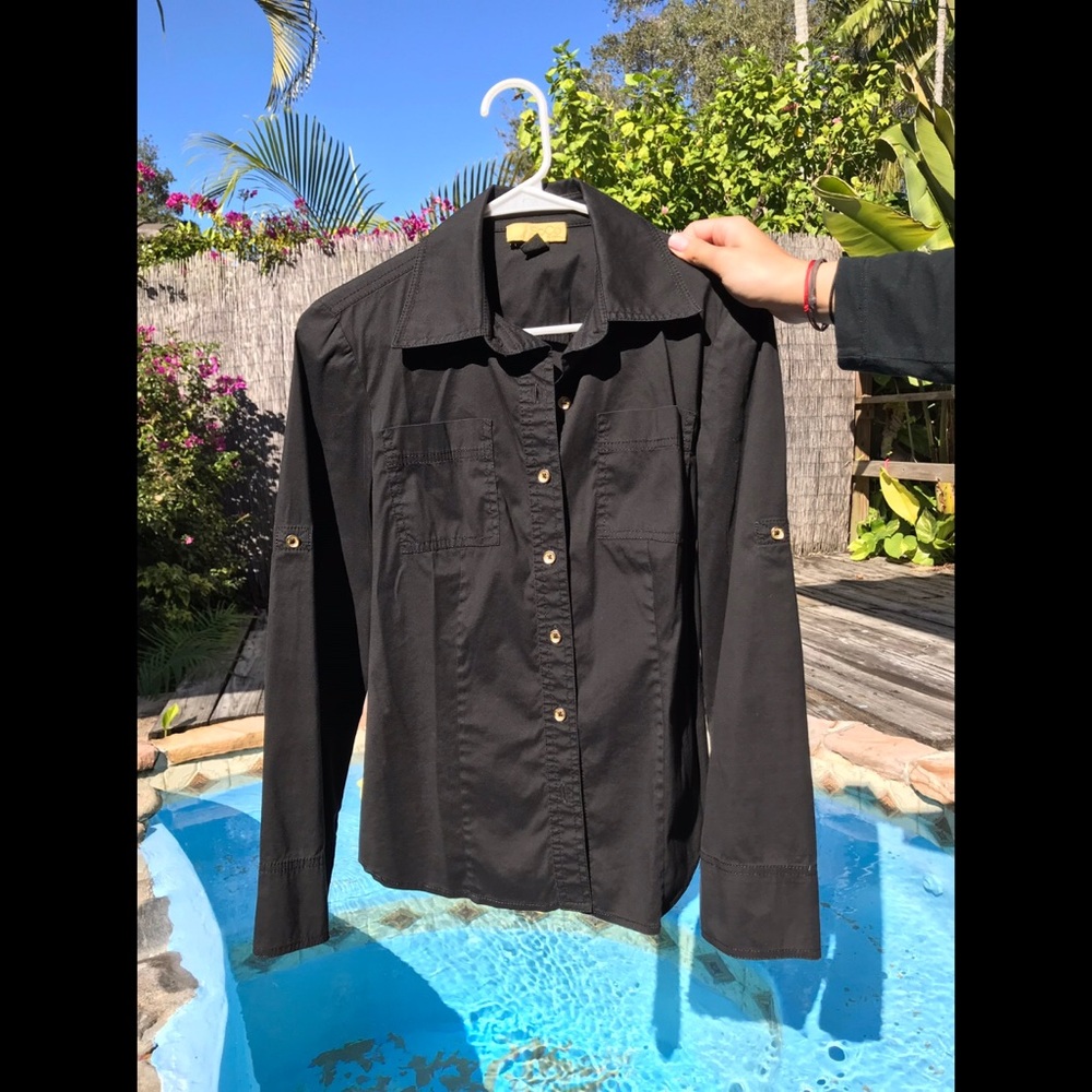 SoCa St John black button down